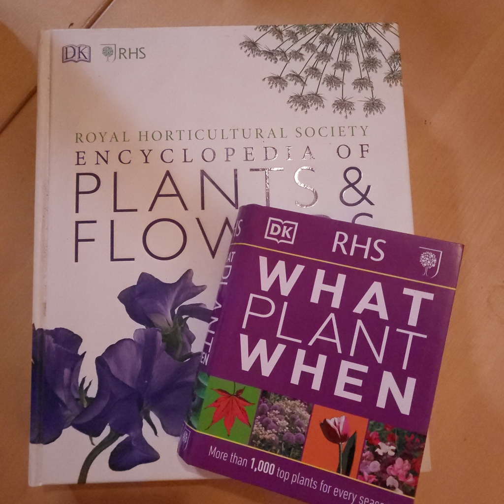 Two books: Encylopedia of Plants & Flowers, & What Plant When